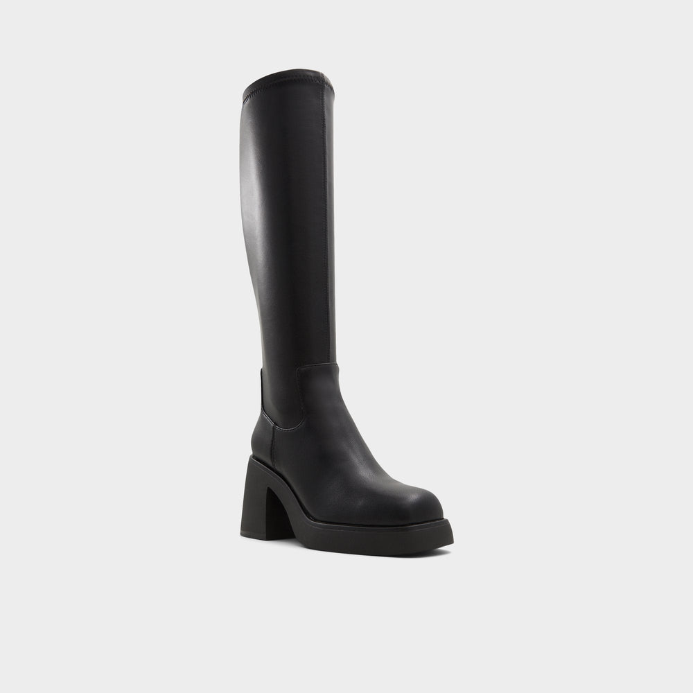 Aldo Auster Black Women's Tall Boots - Knee-high boot, Platform Black