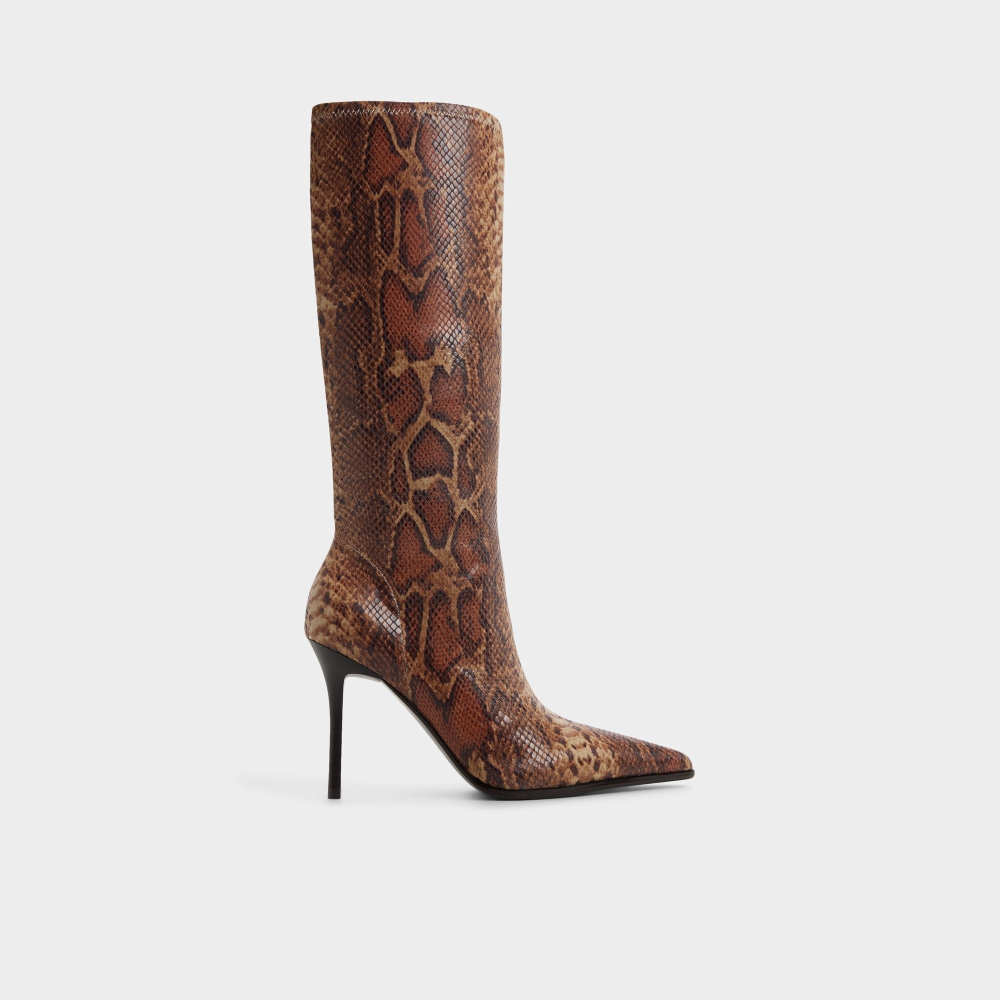 Aldo Re in Emily Brown Multi - Knee-high boot, Stiletto heel Brown multi