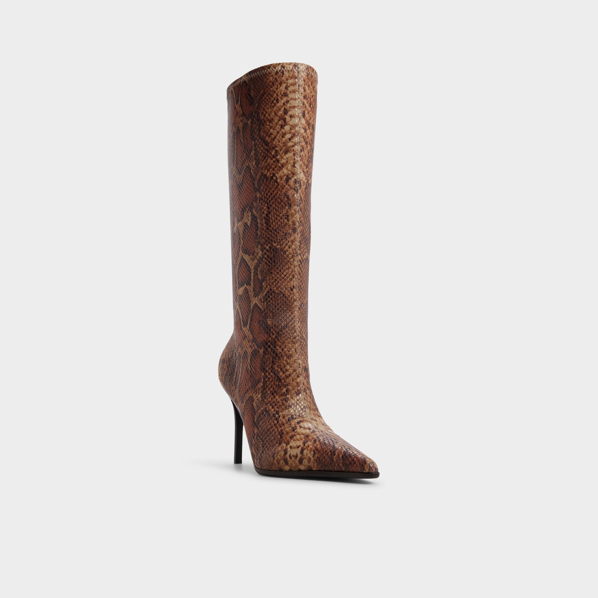 Aldo Re in Emily Brown Multi - Knee-high boot, Stiletto heel Brown multi