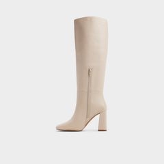 Aldo Helana in Cream - Knee-high boot, Block heel Cream