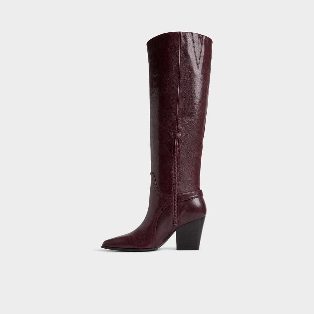 Aldo Saddle in Bordo - Knee-high boot, Block heel Bordo