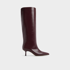 Aldo Selora in Burgundy - Knee-high boot, Stiletto heel Burgundy