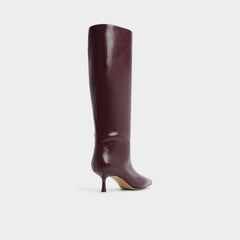 Aldo Selora in Burgundy - Knee-high boot, Stiletto heel Burgundy