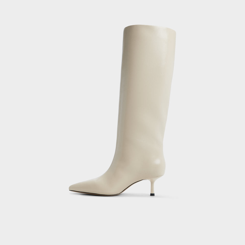 Aldo Selora in Cream 14166956 - Knee-high boot, Stiletto heel Cream