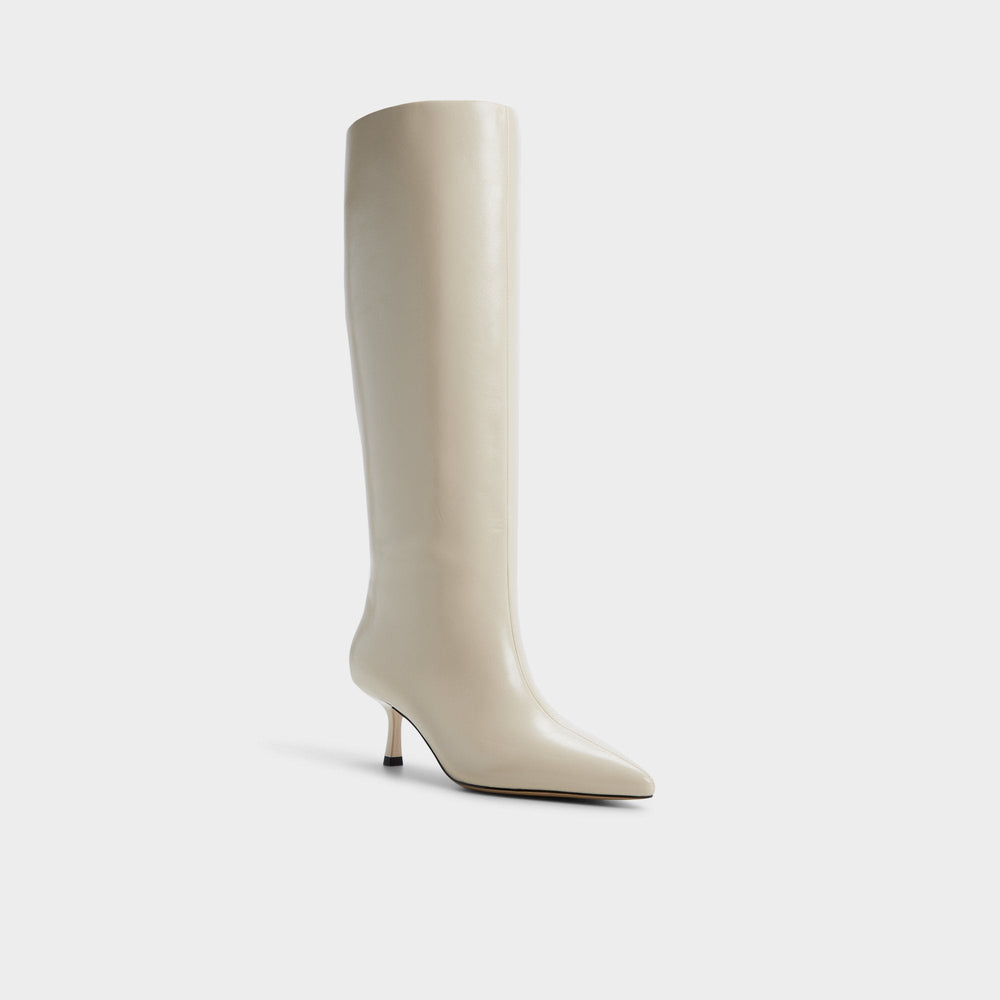 Aldo Selora in Cream 14166956 - Knee-high boot, Stiletto heel Cream