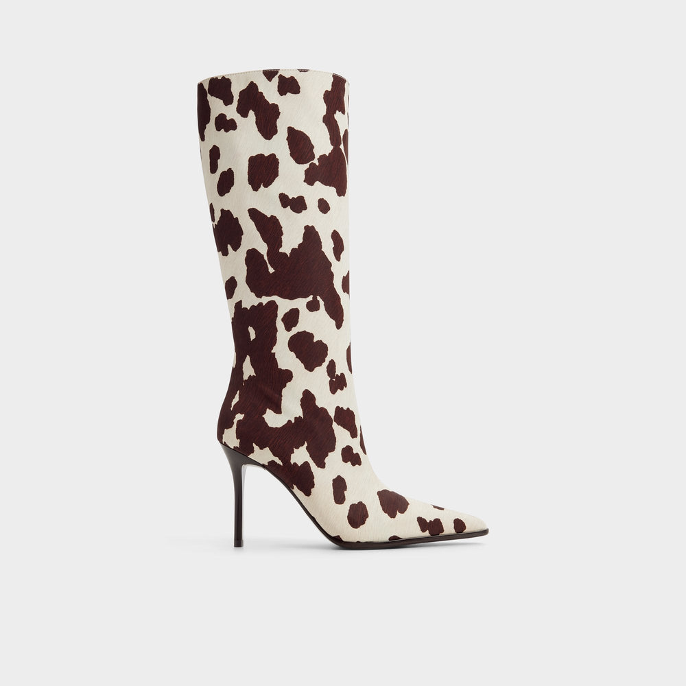 Aldo Re in Emma Open Brown - Knee-high boot, Stiletto heel Open brown