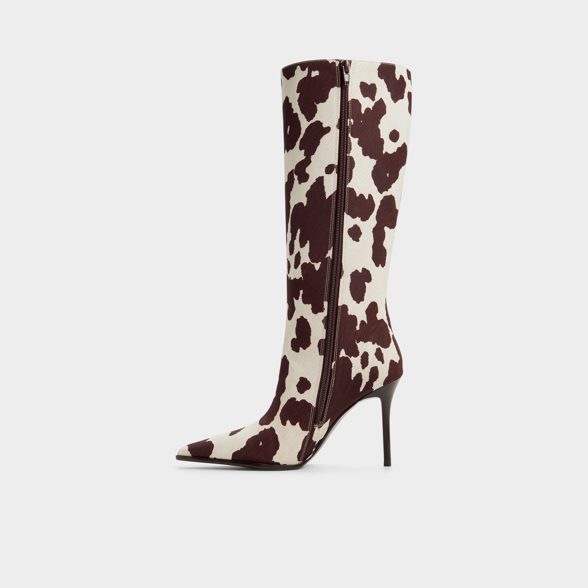 Aldo Re in Emma Open Brown - Knee-high boot, Stiletto heel Open brown