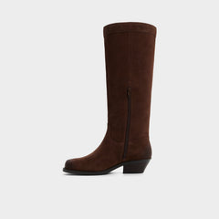 Aldo Emberlyn in Dark Brown 14163446 - Knee-high western boot, Cup sole Dark Brown