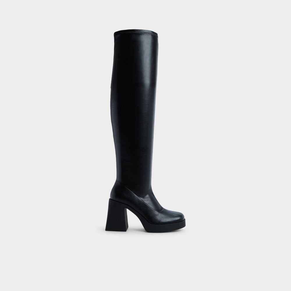 Aldo Maritza in Black - Over-the-knee boot, Platform Black