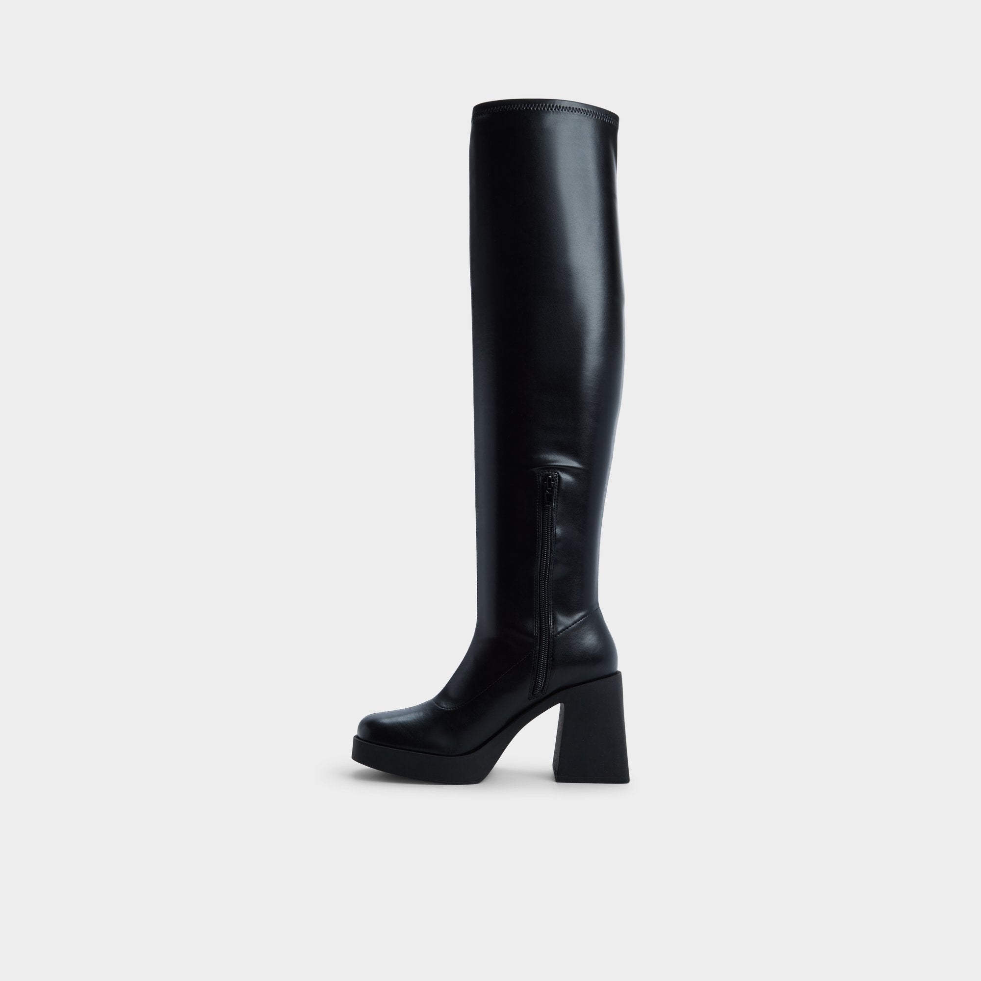 Aldo Maritza in Black - Over-the-knee boot, Platform Black
