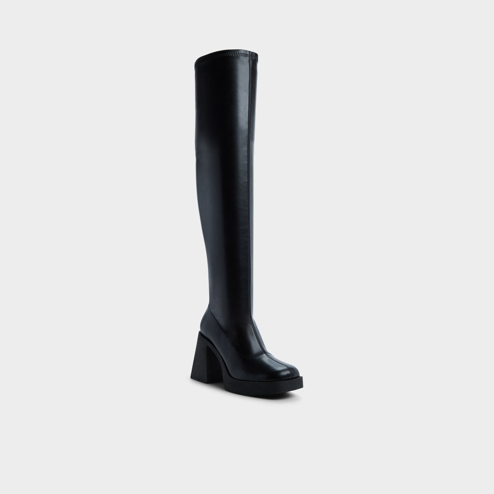 Aldo Maritza in Black - Over-the-knee boot, Platform Black