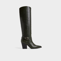 Aldo Saddle in Dark Green - Knee-high boot, Block heel Dark green