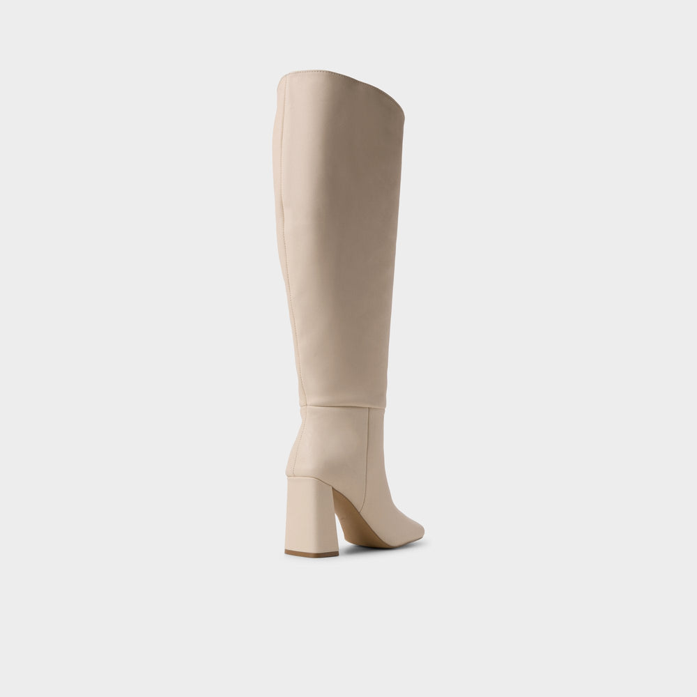 Aldo Helana in Wc Cream - Knee-high boot, Block heel Cream