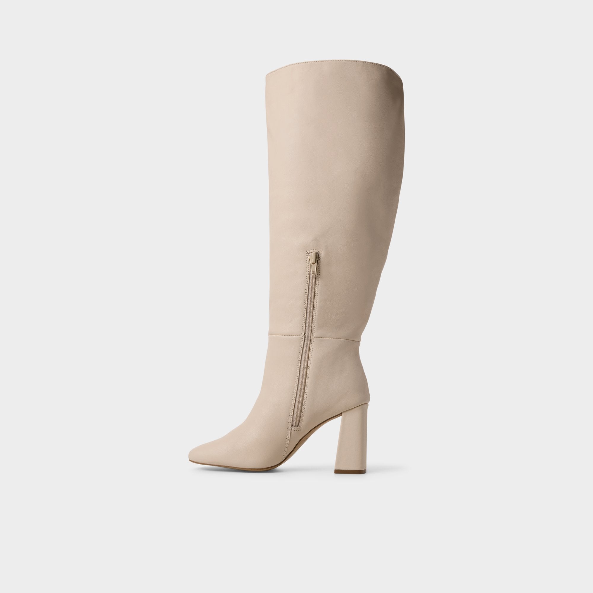 Aldo Helana in Wc Cream - Knee-high boot, Block heel Cream