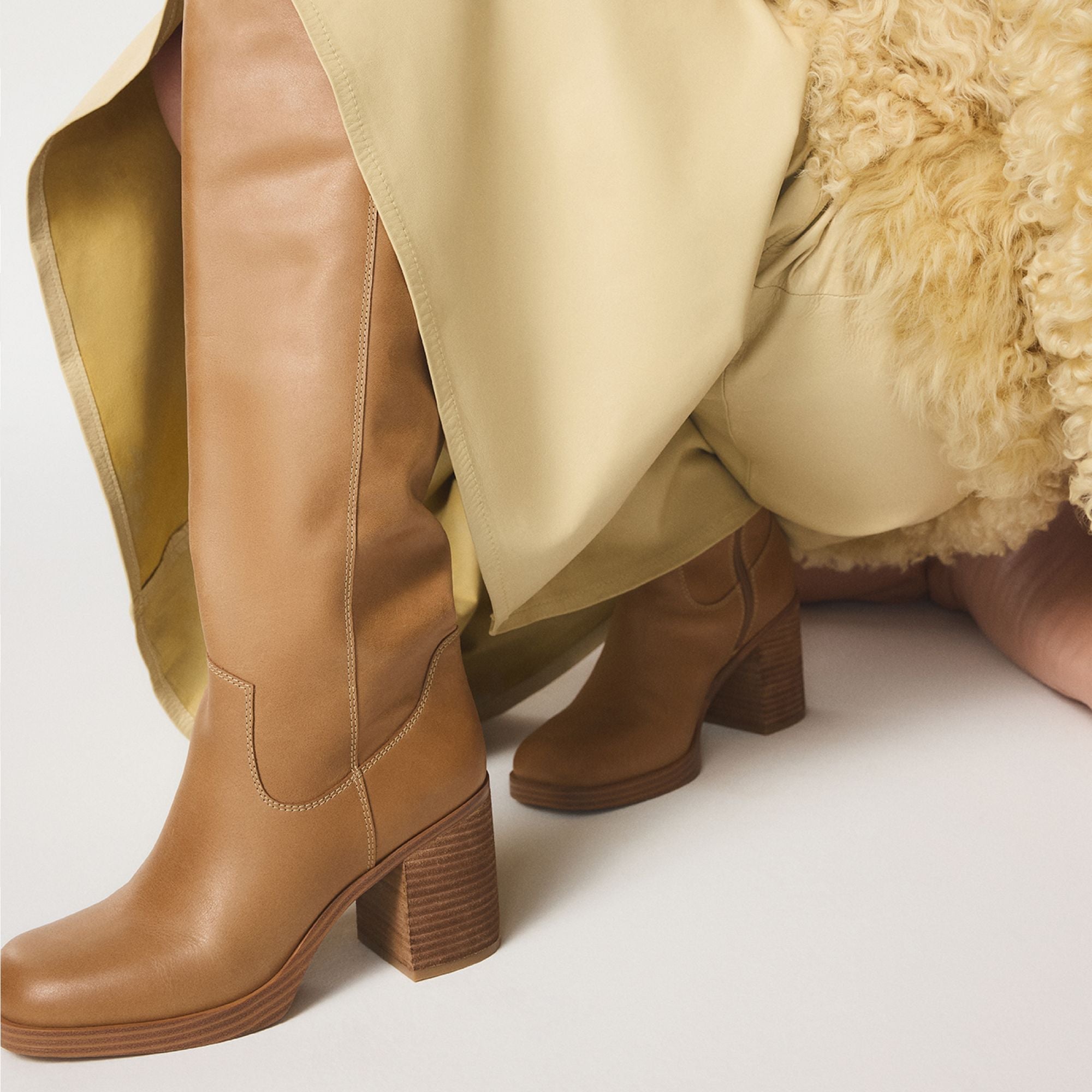 Aldo Juny in Light Brown - Knee-high boot, Platform Light brown