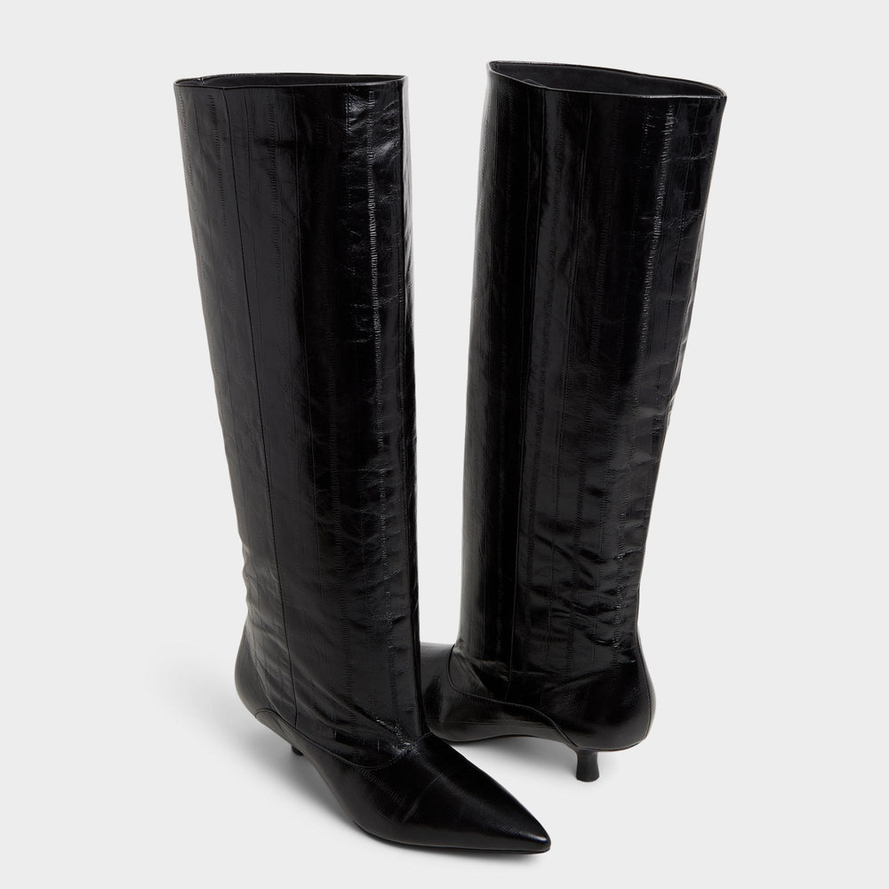Aldo Everose in Black - Knee-high boot, Kitten heel Black