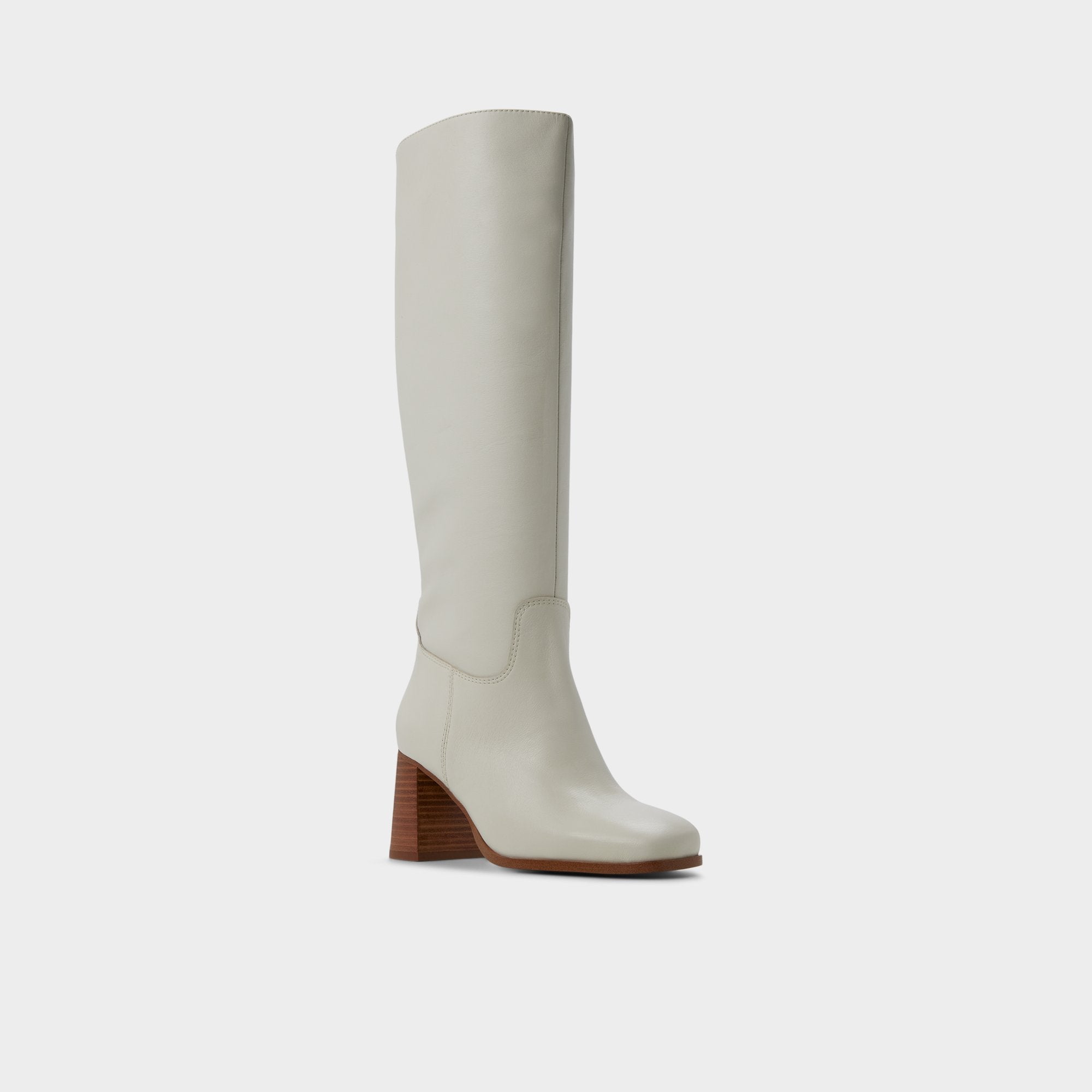 Aldo Elyze in White Bone - Knee-high boot, Block heel White/bone