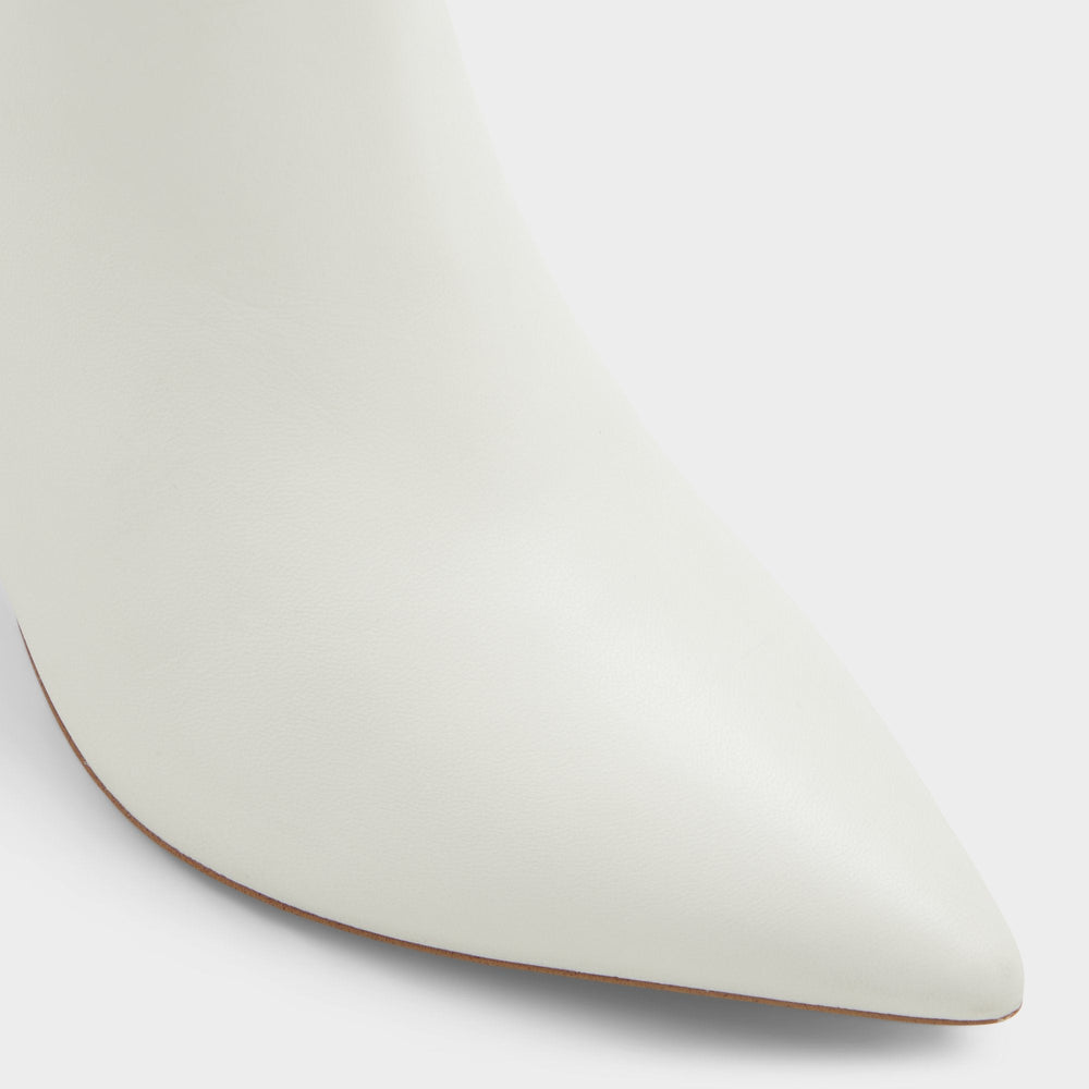Aldo Laroche White/Bone Women's Tall Boots - Knee-high boot, Stiletto heel White/Bone