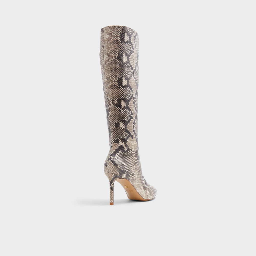 Aldo Laroche Beige Overflow Women's Tall Boots - Knee-high boot, Stiletto heel Beige Overflow