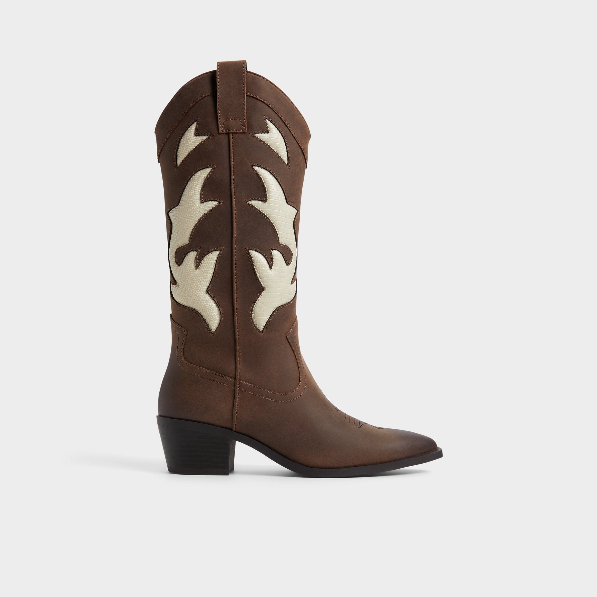 Aldo Nebraska Royal Brown Women's Western - Mid-calf western boot Royal Brown