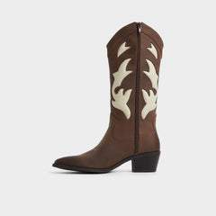 Aldo Nebraska Royal Brown Women's Western - Mid-calf western boot Royal Brown