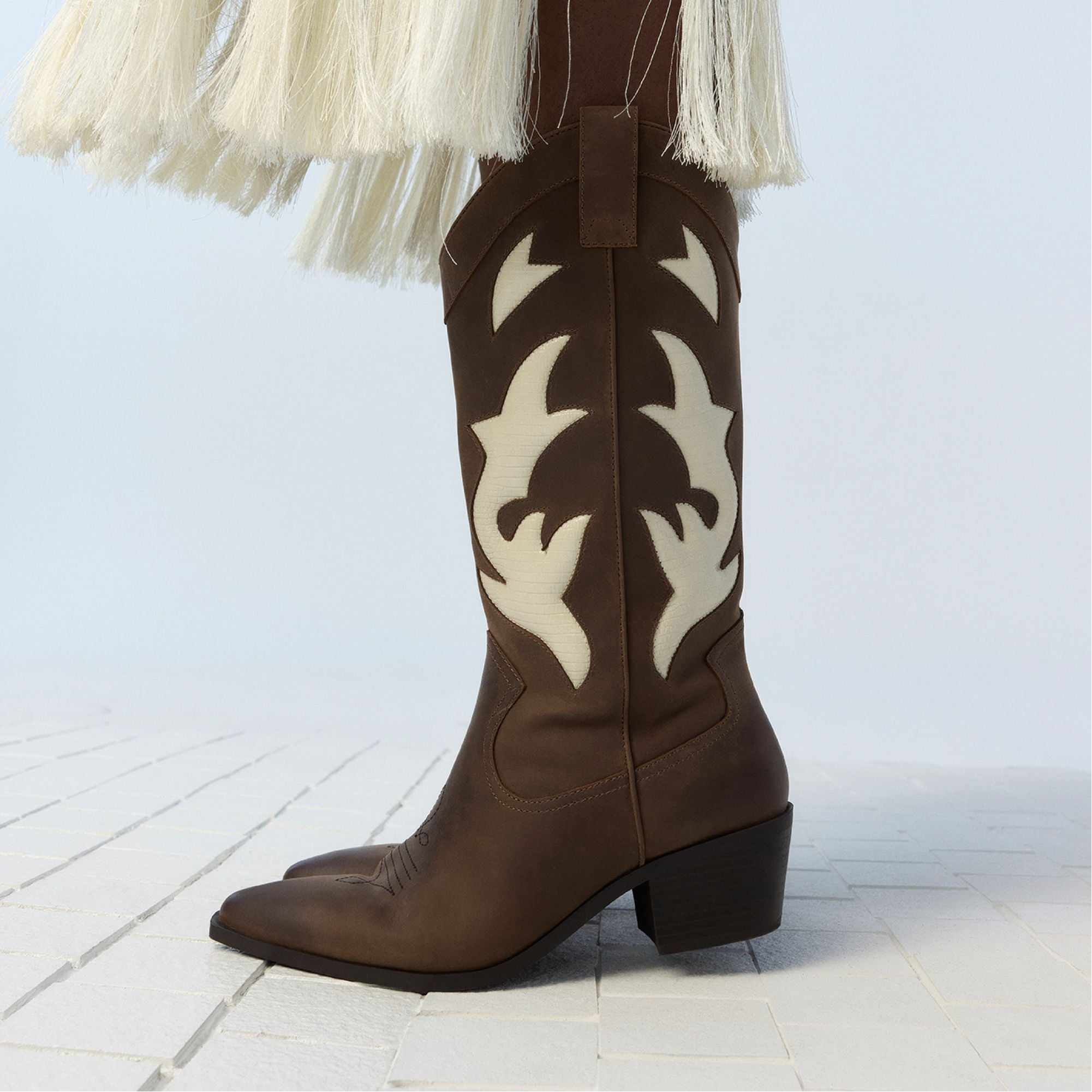 Aldo Nebraska Royal Brown Women's Western - Mid-calf western boot Royal Brown
