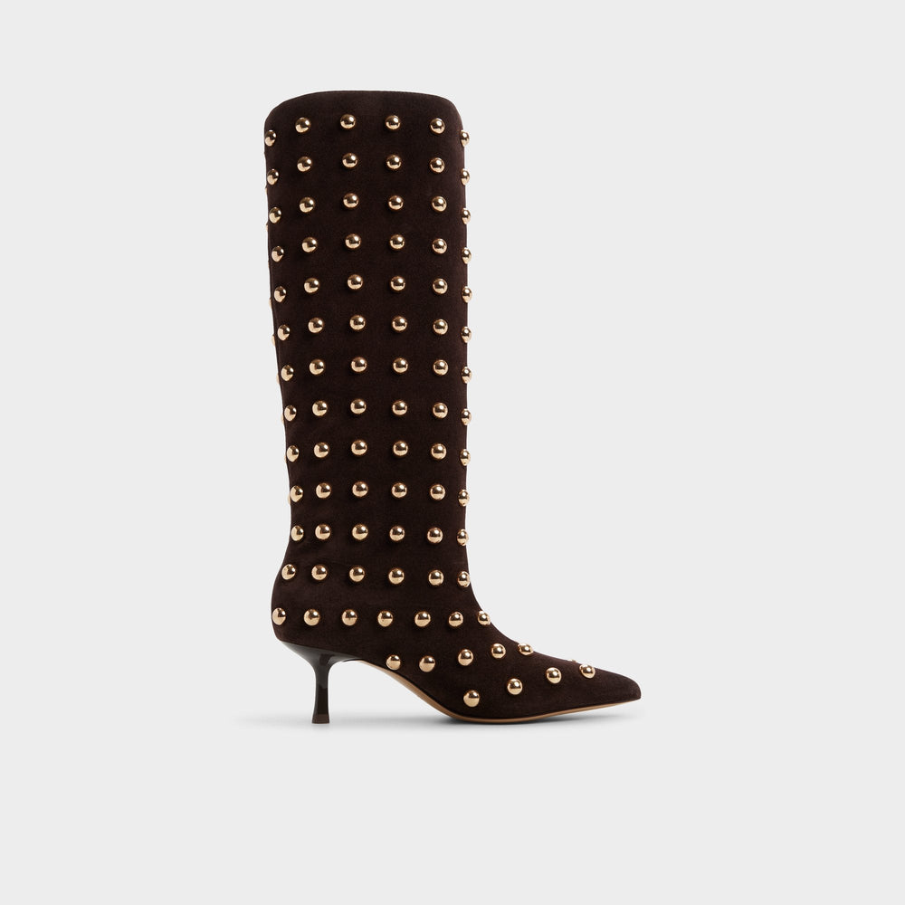 Aldo Selora in Medium Brown - Knee-high boot, Stiletto heel Medium Brown