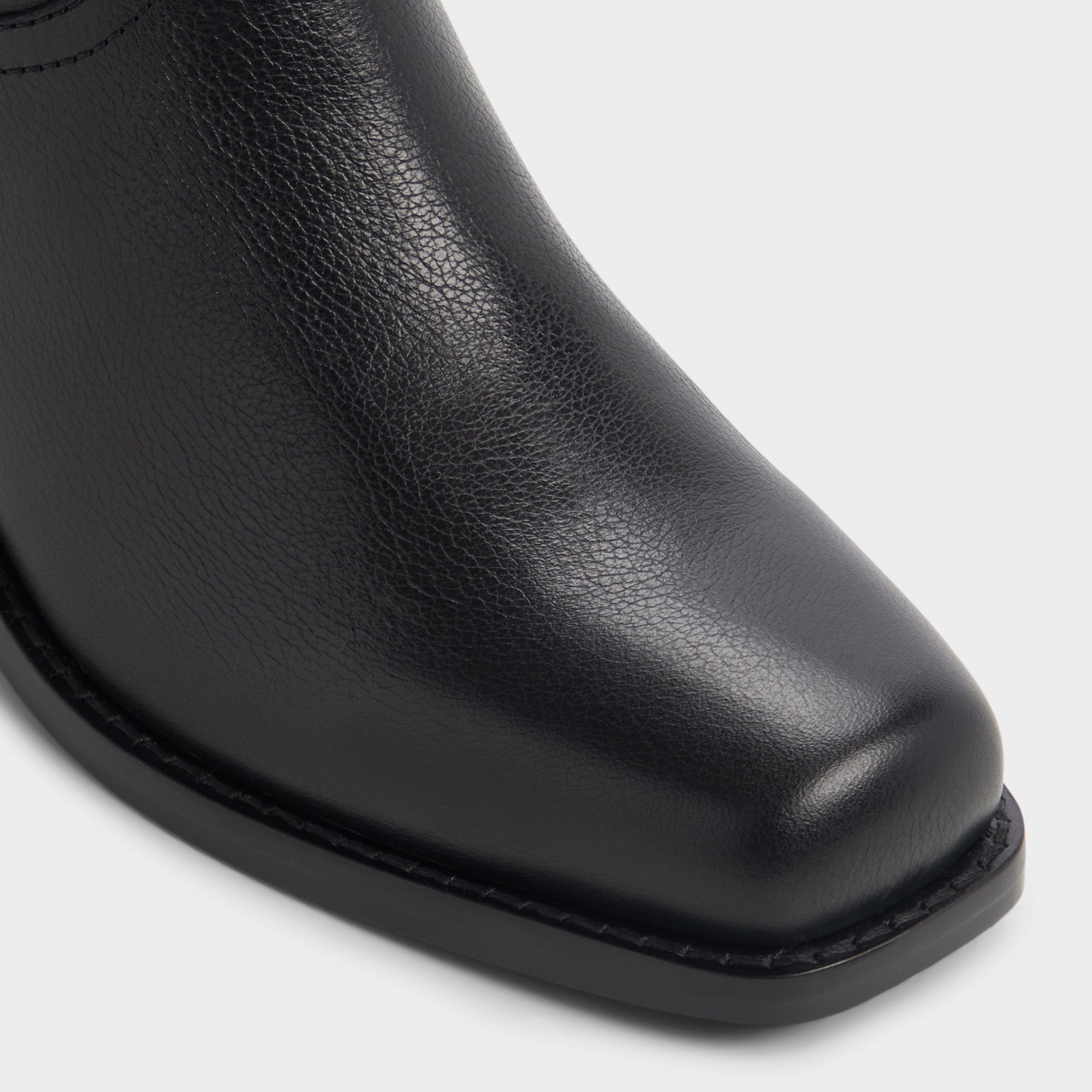 Aldo Emberlyn in Black - Knee-high western boot, Cup sole Black