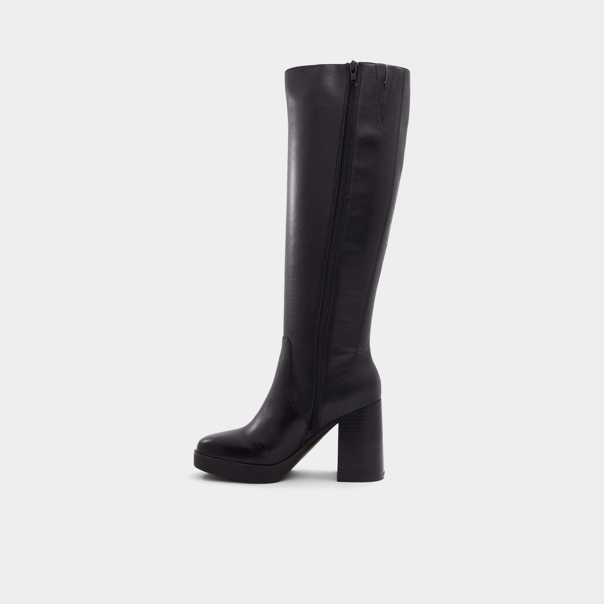Aldo Equine Black Women's Tall Boots - Knee-high boot, Black Black