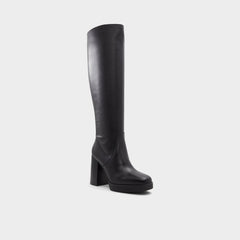 Aldo Equine Black Women's Tall Boots - Knee-high boot, Black Black