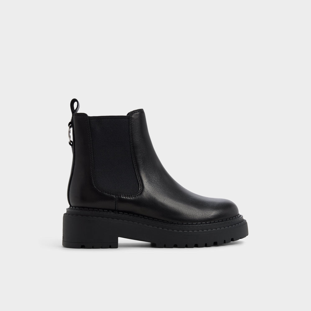 Aldo Bestina in Black - Chelsea boot, Lug sole Black