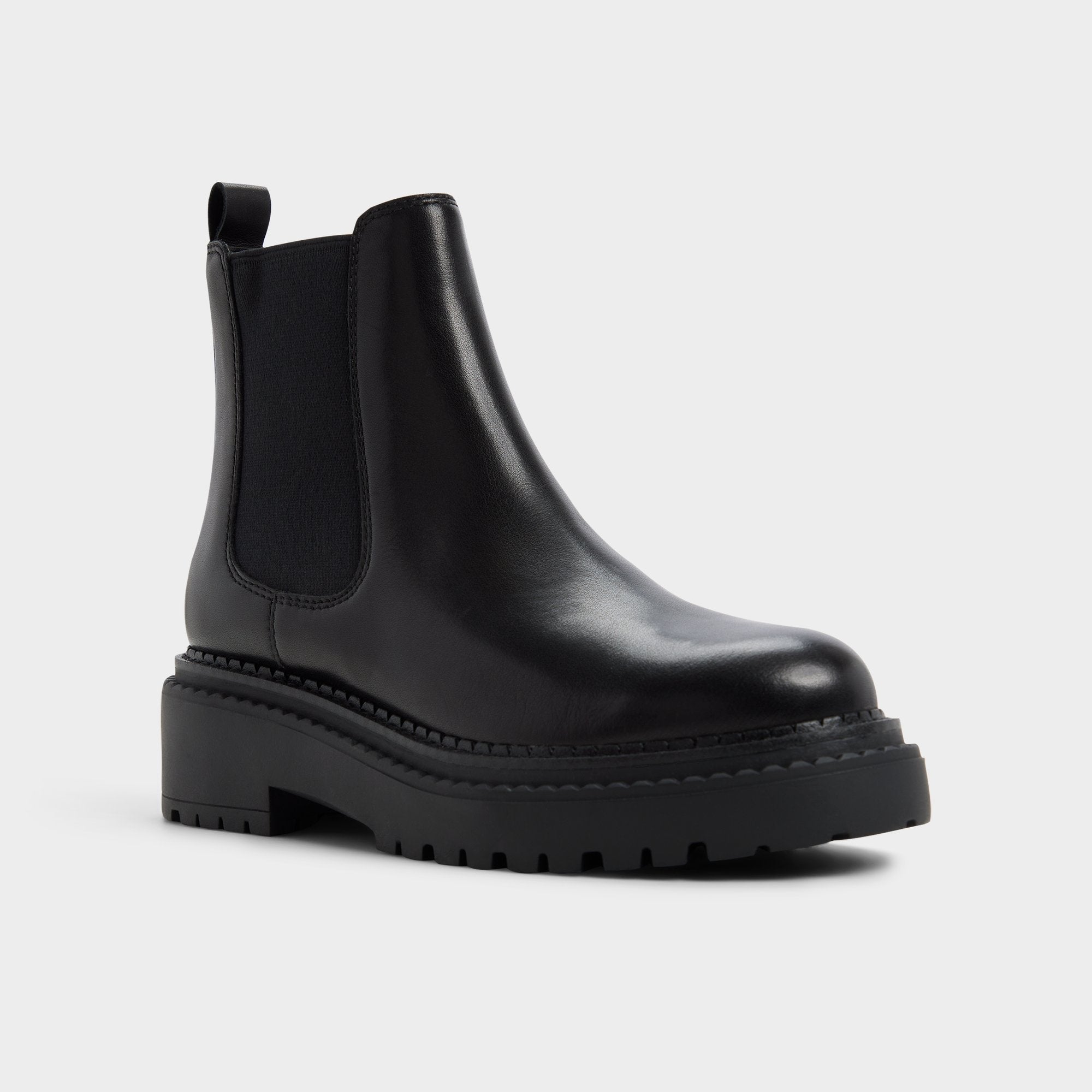 Aldo Bestina in Black - Chelsea boot, Lug sole Black