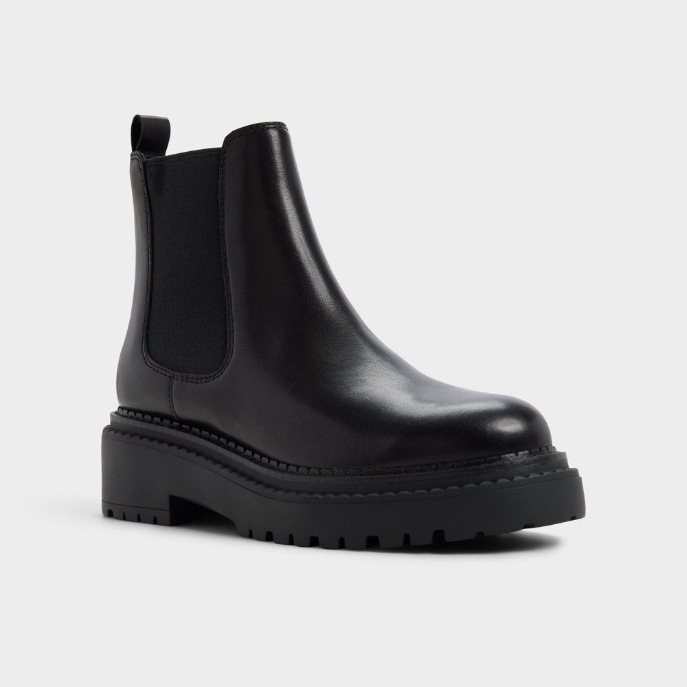 Aldo Bestina in Black - Chelsea boot, Lug sole Black