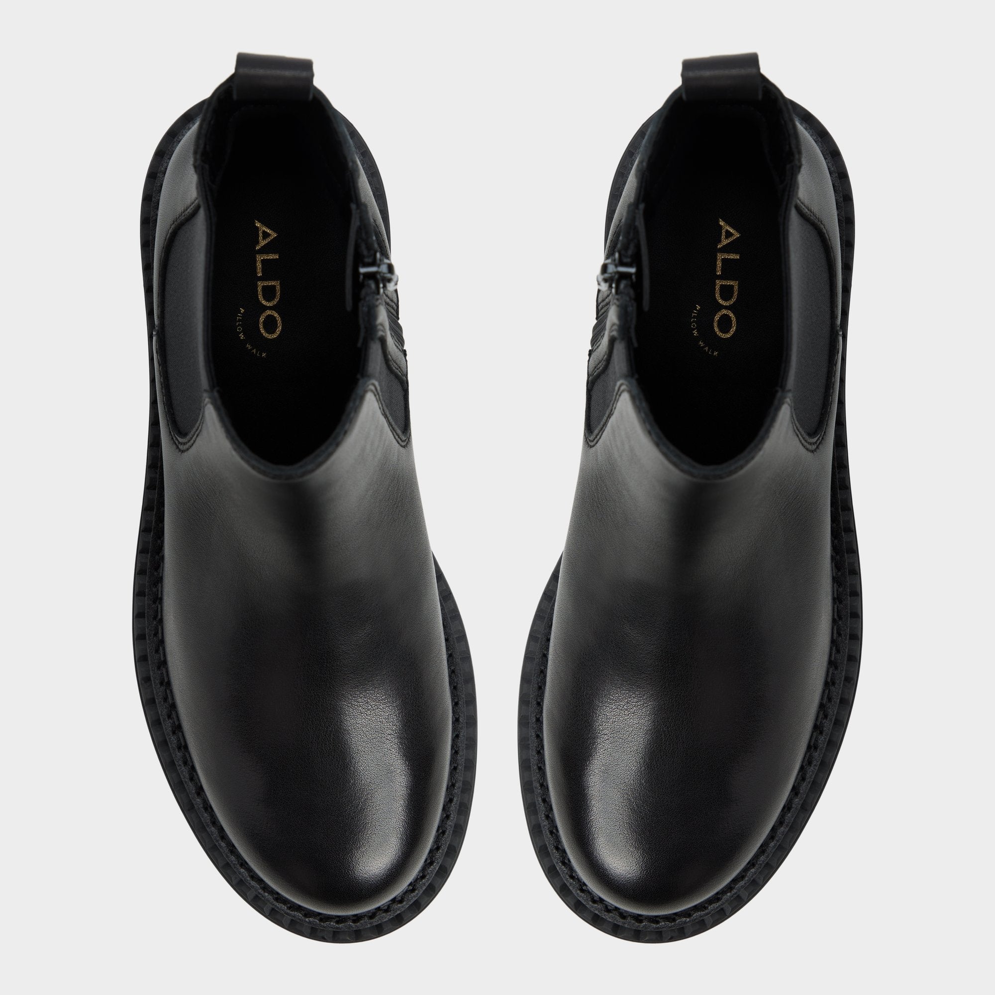Aldo Bestina in Black - Chelsea boot, Lug sole Black