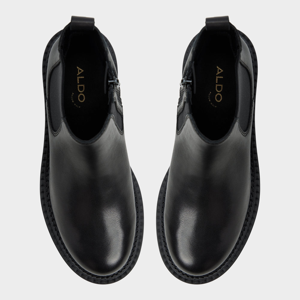 Aldo Bestina in Black - Chelsea boot, Lug sole Black