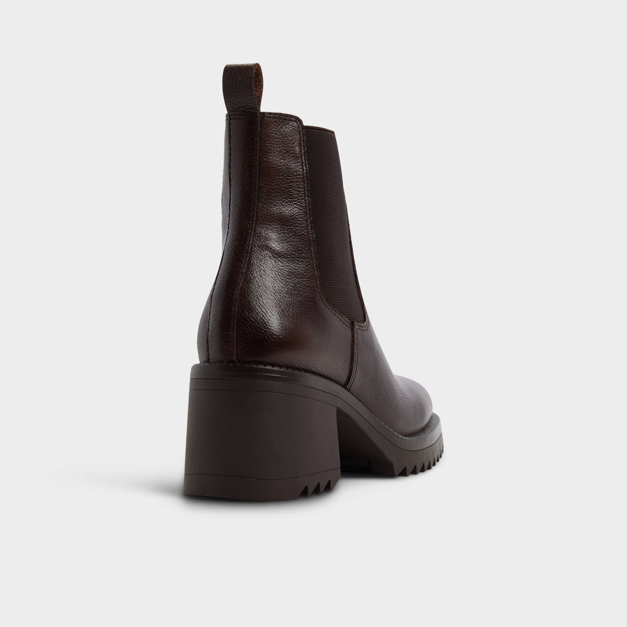 Aldo Anneliese in Medium Brown - Chelsea boot, Lug sole Medium brown