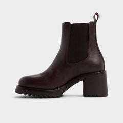 Aldo Anneliese in Medium Brown - Chelsea boot, Lug sole Medium brown