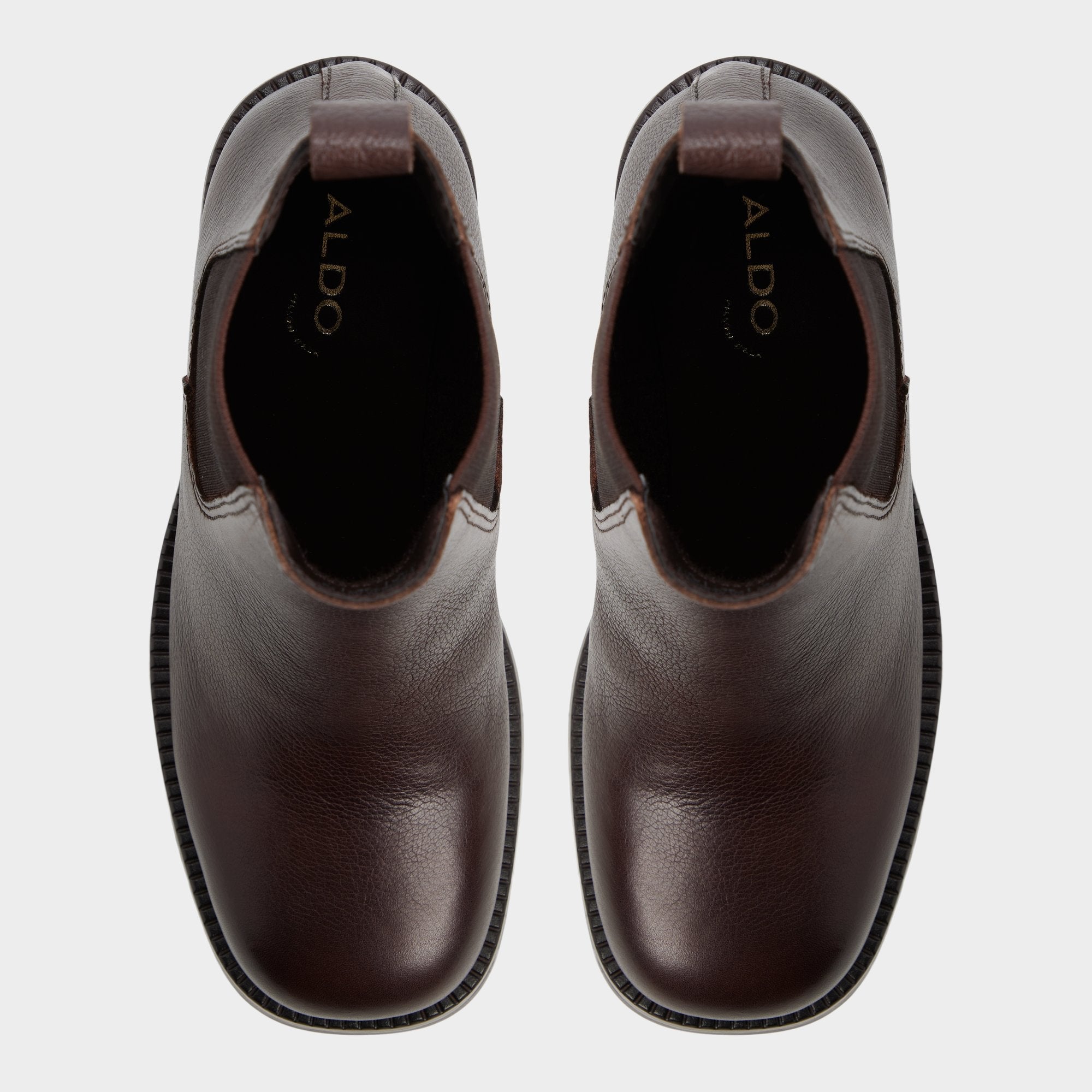 Aldo Anneliese in Medium Brown - Chelsea boot, Lug sole Medium brown