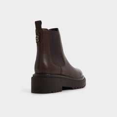Aldo Bestina in Dark Brown - Chelsea boot, Lug sole Dark brown