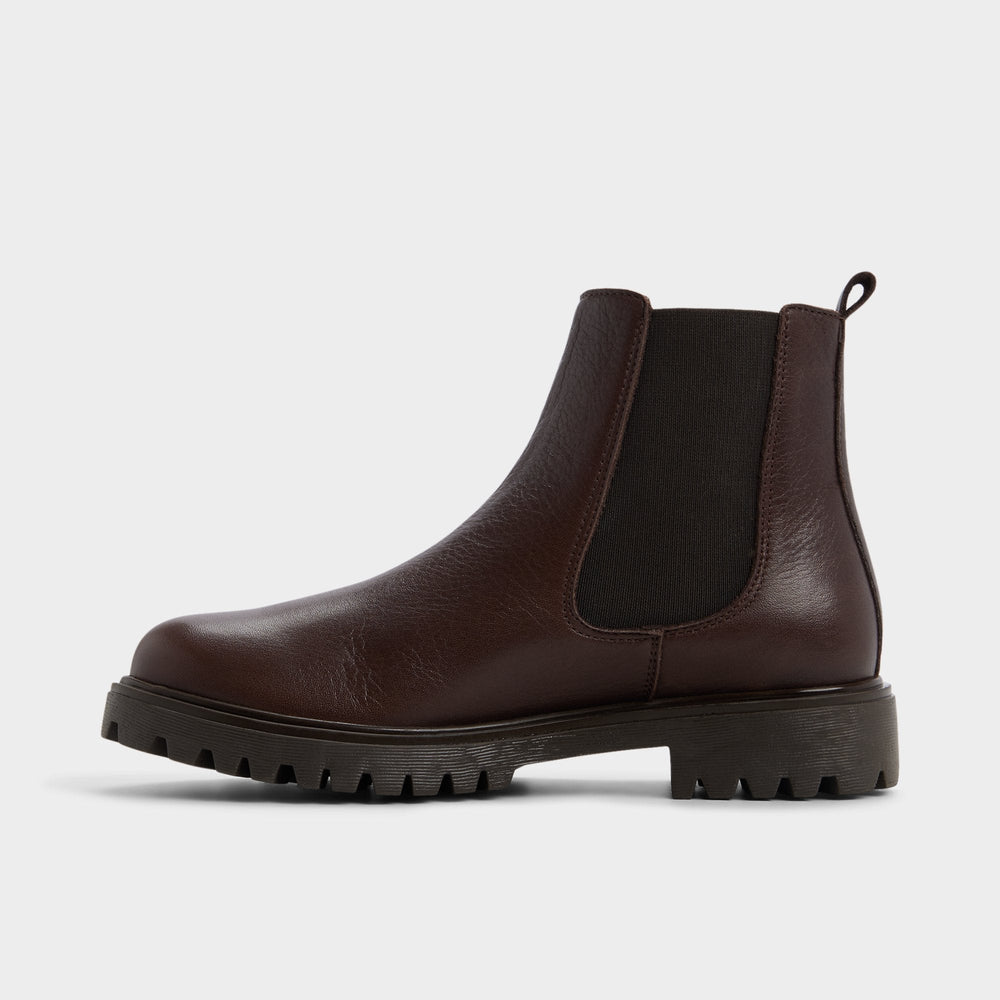Aldo Adalitlan in Medium Brown - Chelsea boot, Lug sole Medium brown