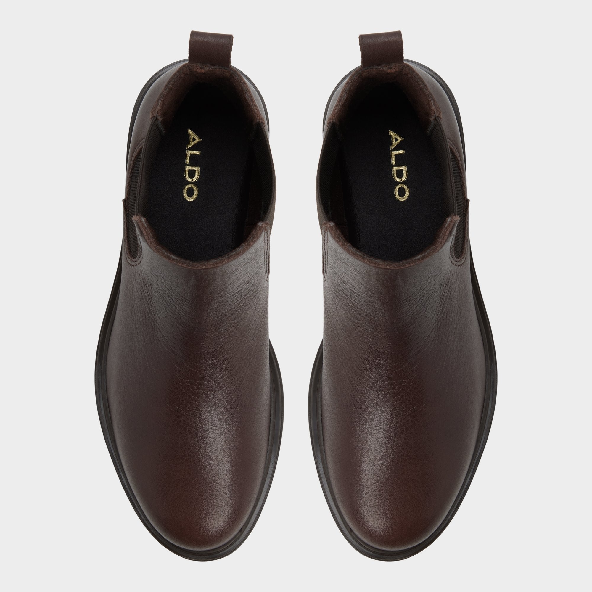 Aldo Adalitlan in Medium Brown - Chelsea boot, Lug sole Medium brown