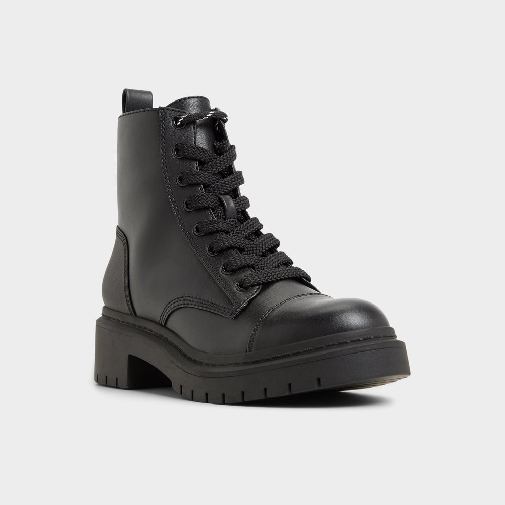Aldo Goer Black Women's Casual boots - Combat ankle boot, Lug sole Black