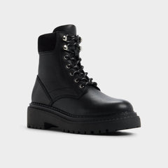 Aldo Lewellan in Black - Hiking boot, Lug sole Black