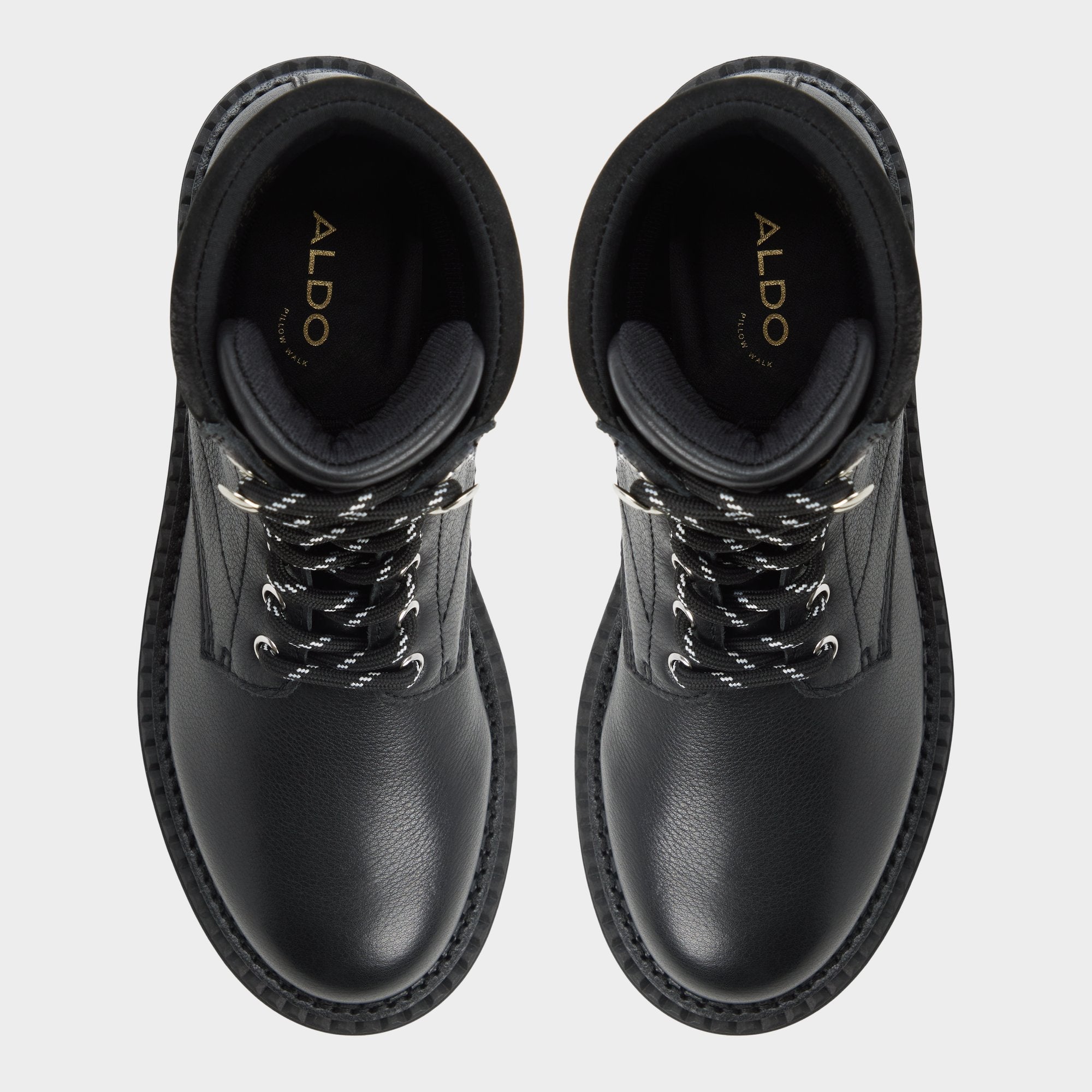 Aldo Lewellan in Black - Hiking boot, Lug sole Black