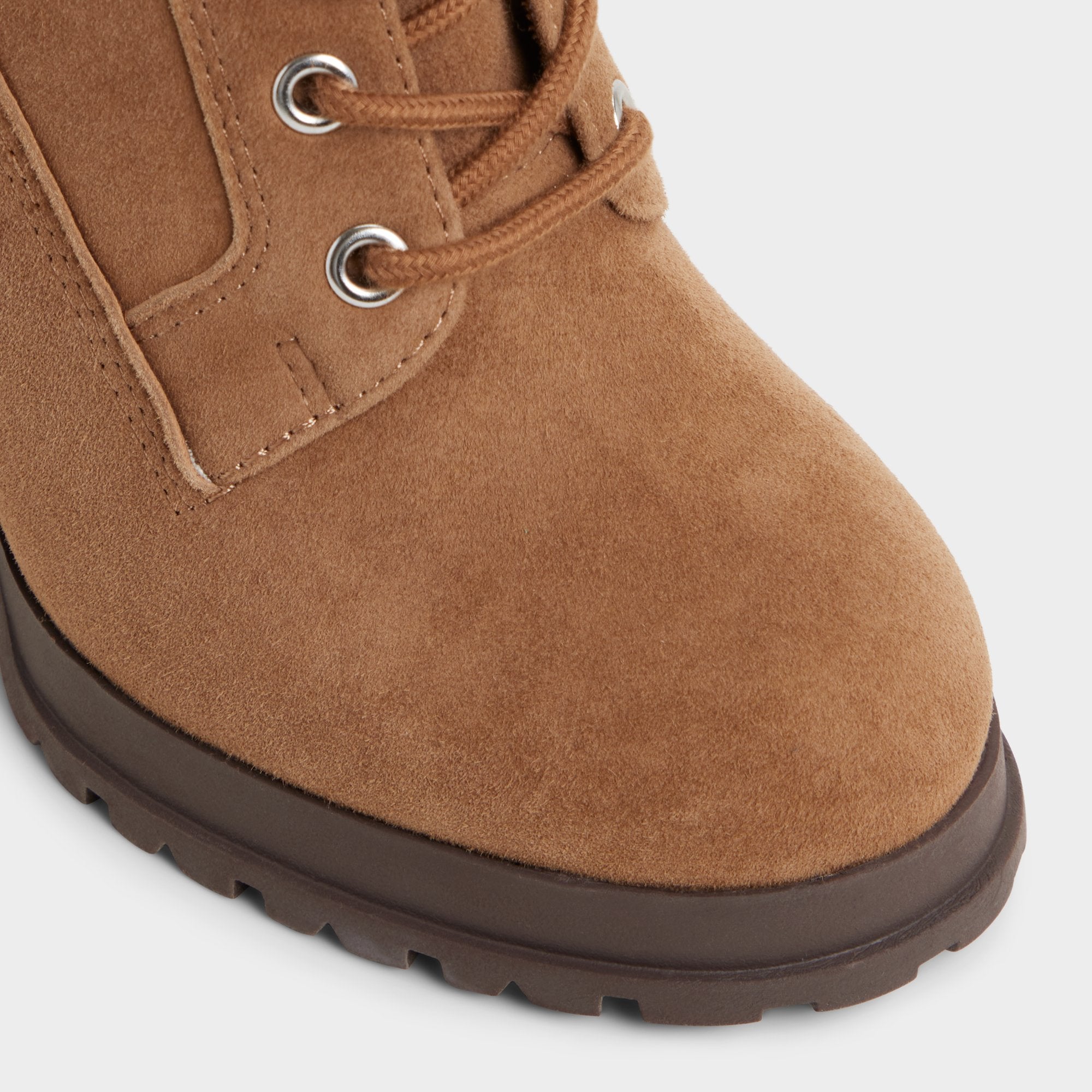 Aldo Rebelliously in Light Brown - Combat ankle boot, Lug sole Light brown