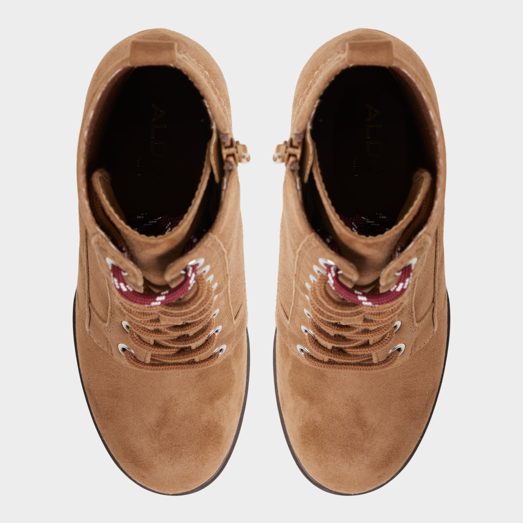 Aldo Rebelliously in Light Brown - Combat ankle boot, Lug sole Light brown