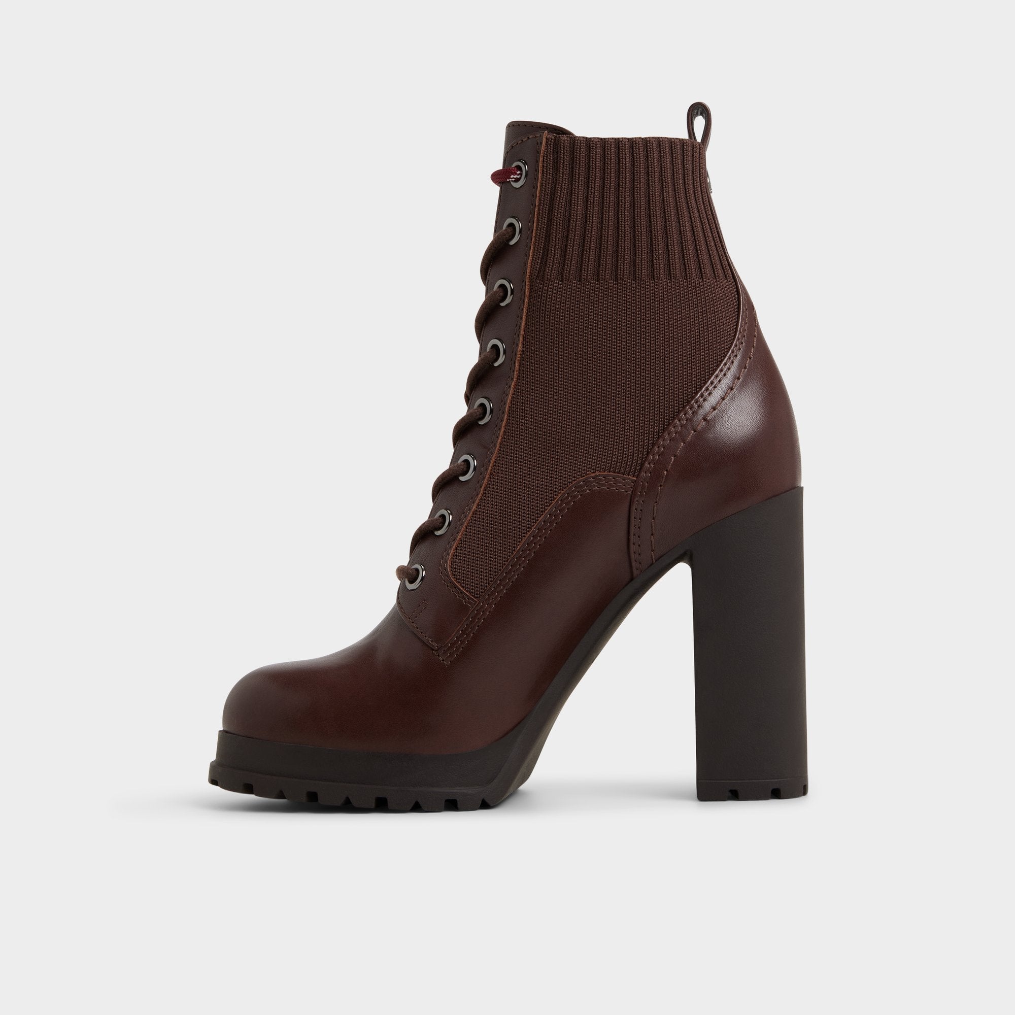 Aldo Rebellious in Other Brown - Combat ankle boot, Lug sole Other brown