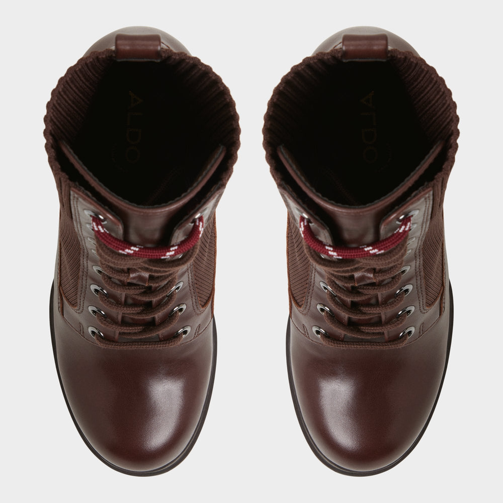 Aldo Rebellious in Other Brown - Combat ankle boot, Lug sole Other brown