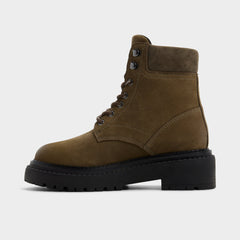 Aldo Lewellan in Dark Green - Hiking boot, Lug sole Dark green