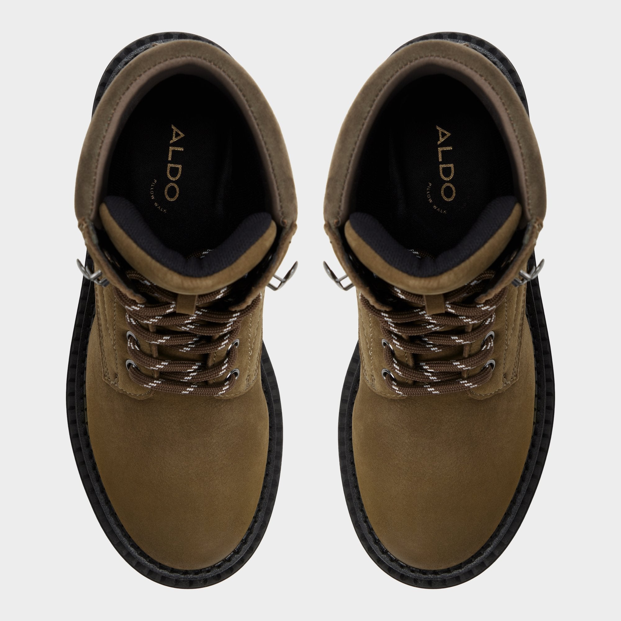 Aldo Lewellan in Dark Green - Hiking boot, Lug sole Dark green